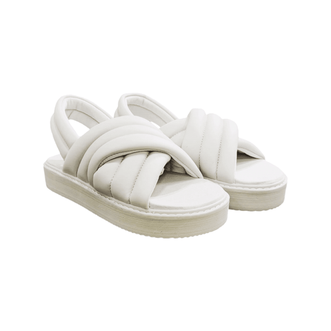 Jonathan D Sandal Puffed Slide Smoke Grey