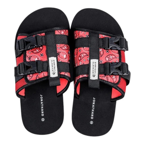 Jonathan D Praisley Sandal -Black & Red