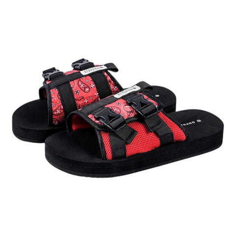 Jonathan D Praisley Sandal -Black & Red