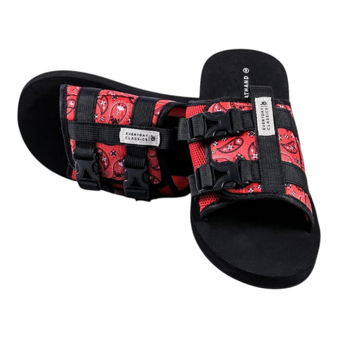 Jd Jack Paisley Sandal Black/Red