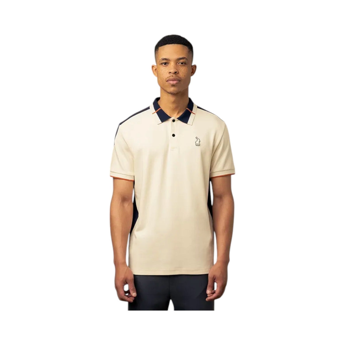 Polo Golfer Sport Colour Block White