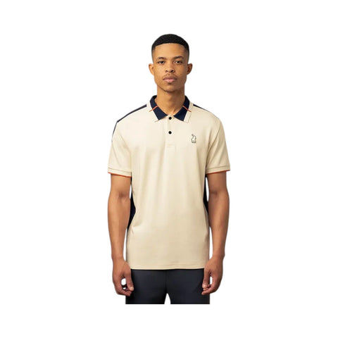Polo Golfer Sport Colour Block White