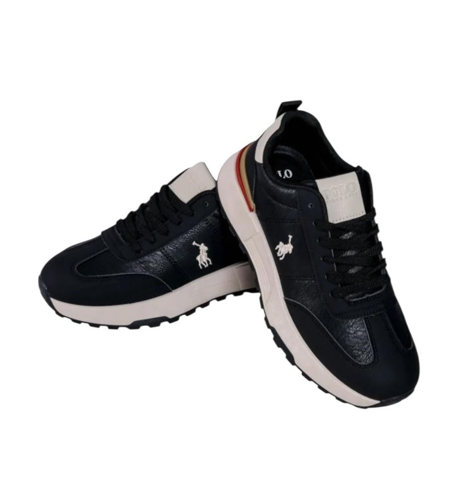 Polo Sneaker T-Toe Runner Black