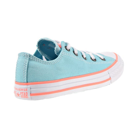 Converse School Kids Chuck Taylor All Star Low Aqua And Crimson