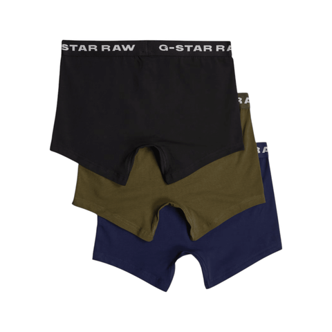 G Star Boxer Briefs 3-Pk Grn/Blue/Blk