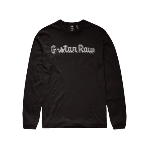 G Star Crew L/S Embro Graphic Black