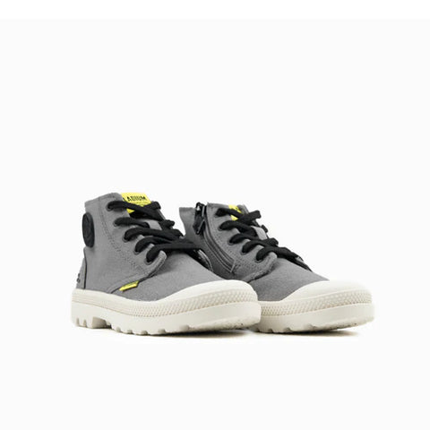 Palladium Kids Pampa Hi Grey