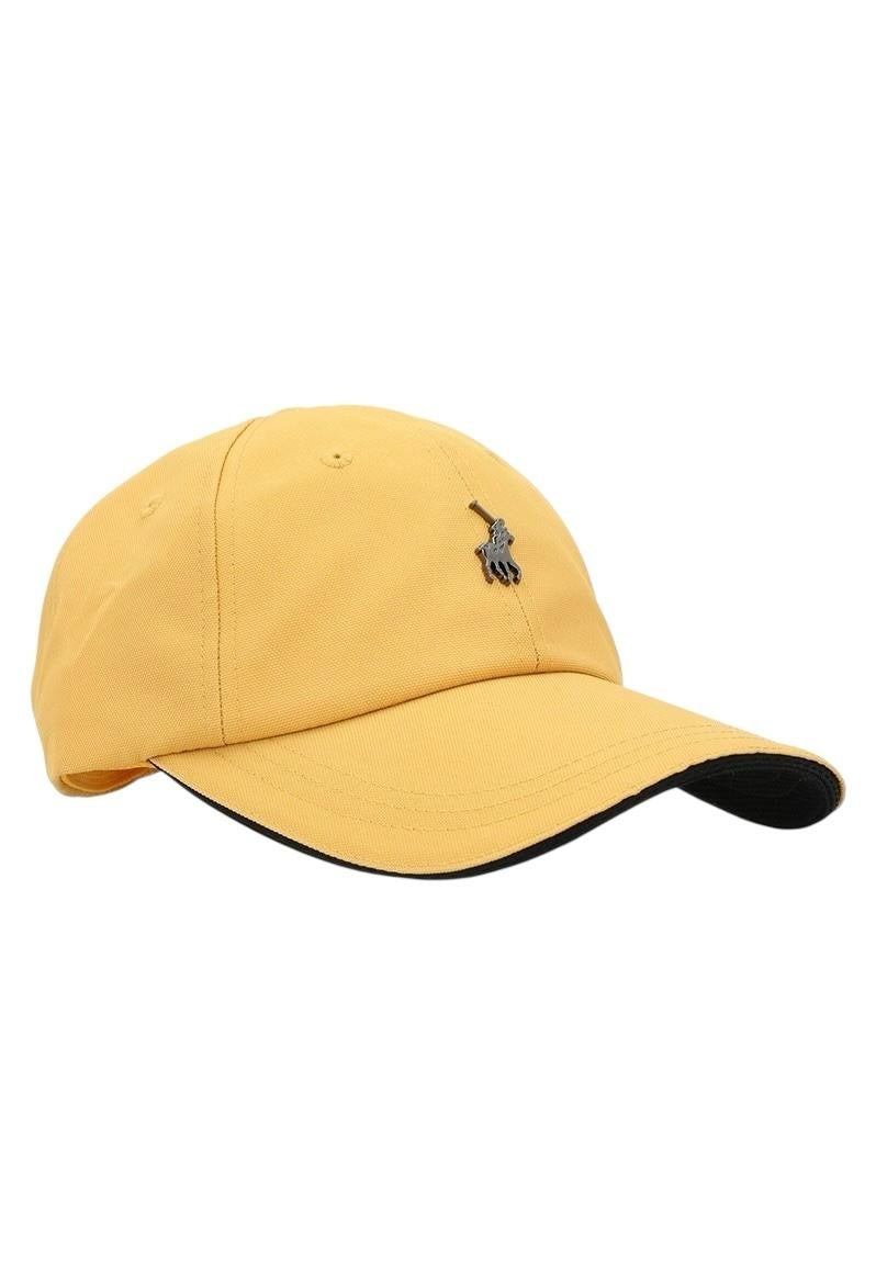 Polo Cap Metal Pony Mustard