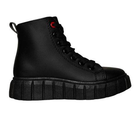Pierre Cardin Kids Riley Sneaker Boot Cleated Black