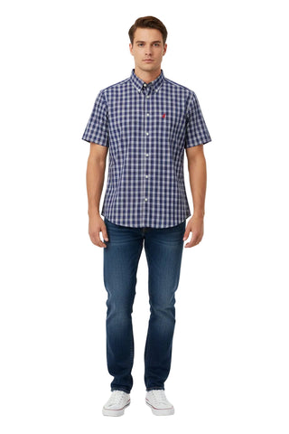 Polo Shirt Mens Short-Sleeve Weekender Blue