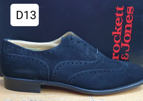 Crockett & Jones Formal Shoe Suede Brogue Black