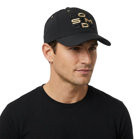 Rossimoda Baseball Cap Leo Black And Gold