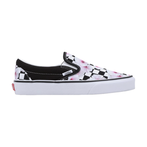 Vans Classic Slip-On Hibiscus Check Black/White/Pink