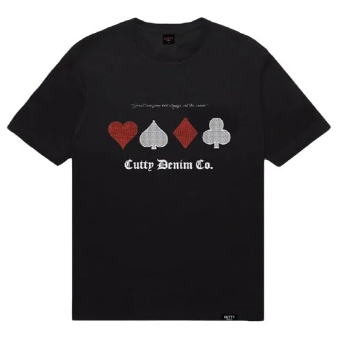 The Cutty Crew CBlackjack Sparkle Jet Black T-Shirt