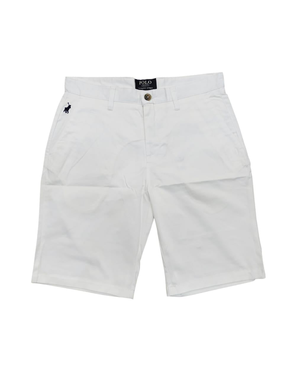 Polo Shorts Chino White