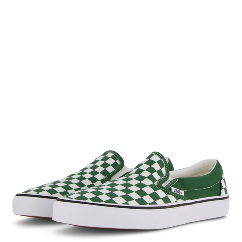 Vans Classic Slip-On Checkerboard Green