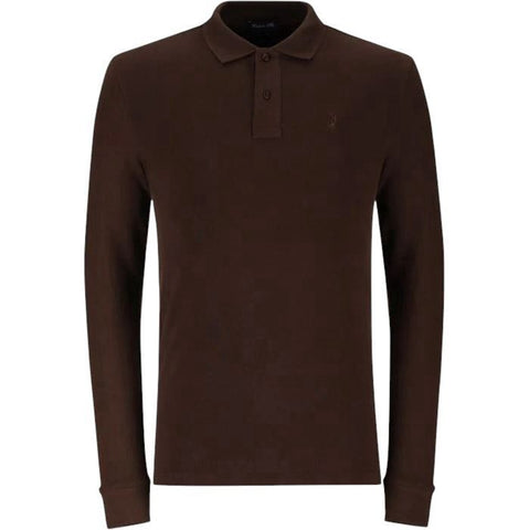 Polo Golfer Ls Essential Pique Brown