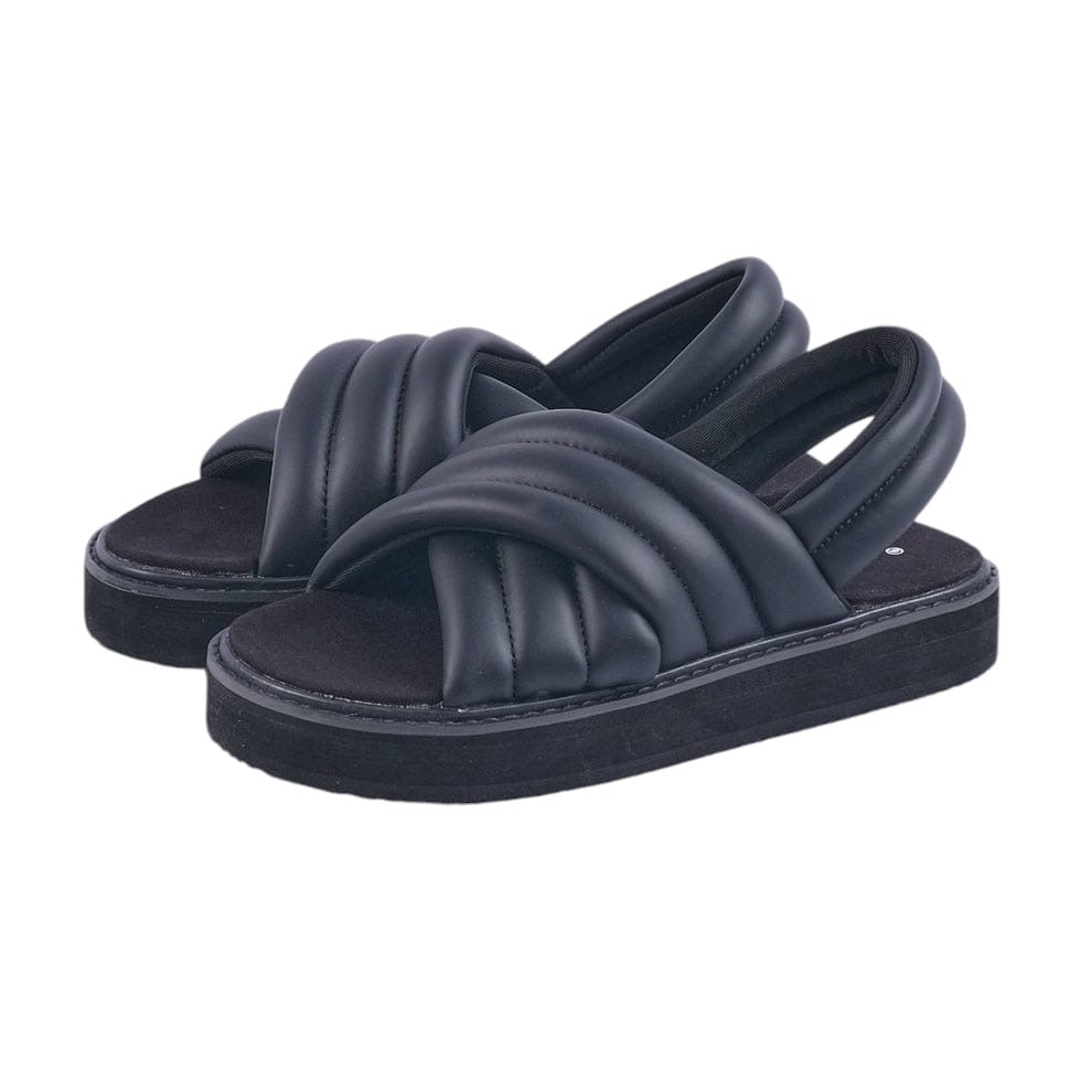 Jd Sandal Puffed Slide Crow Black