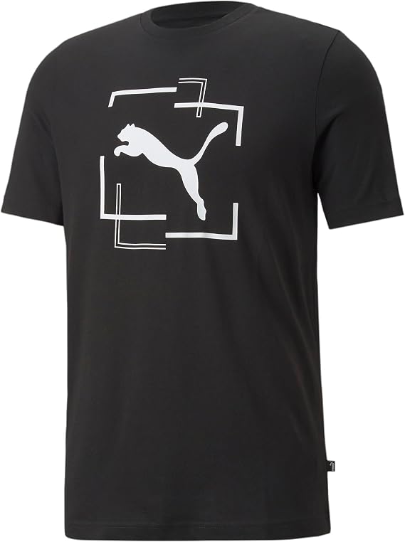 Puma T-Shirt Cat Graphic Black/White