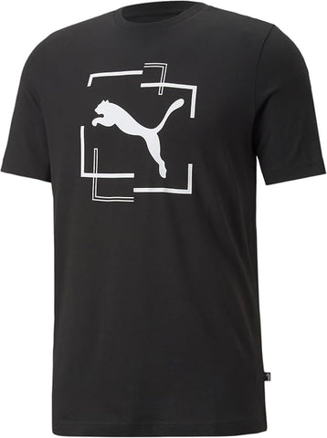 Puma T-Shirt Cat Graphic Black/White