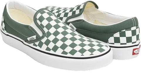 Vans Classic Slip-On Color Theory Checkerboard Green/White