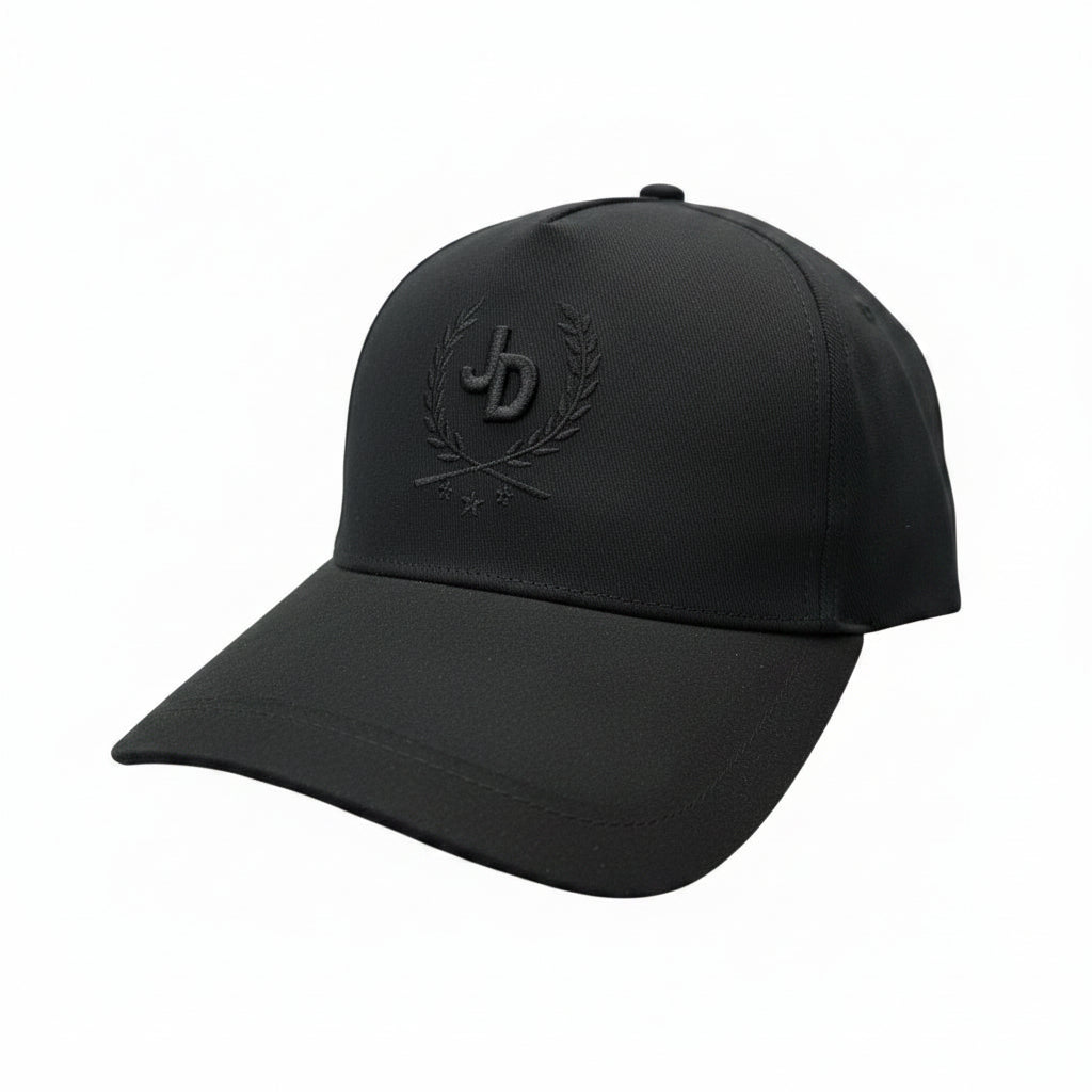 Jonathan D Laurel Crest Baseball Cap – Onyx Black