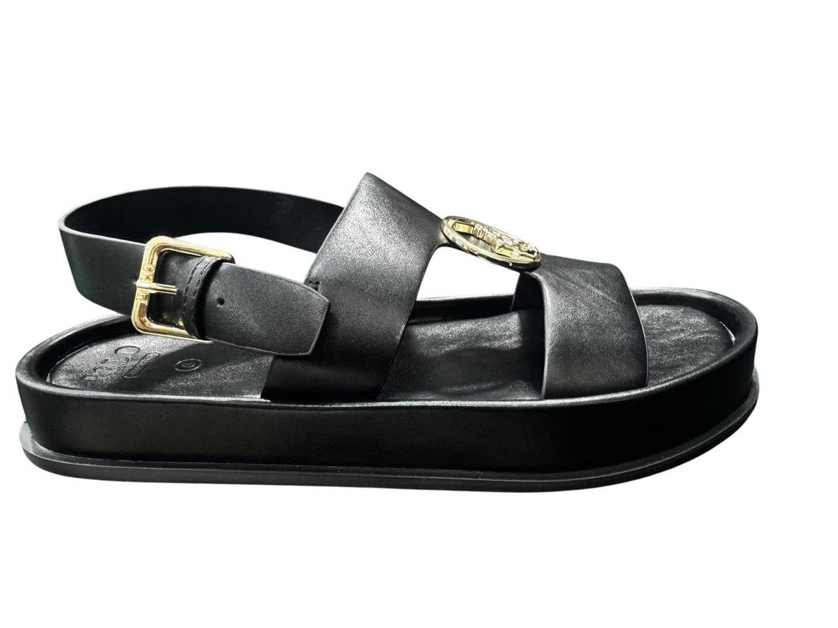 Polo Ladies Sandals Moulded Trim Black
