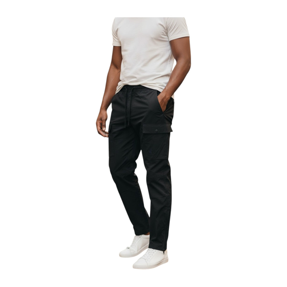 Polo Men’s Sport Cargo Pants – Black | Utility Pants with Multiple Pockets