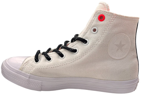Converse School Kids Chuck Taylor All Star Hi White; Lava And Gum