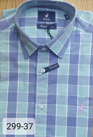 Polo Shirt Mens Long-Sleeve Signature Green