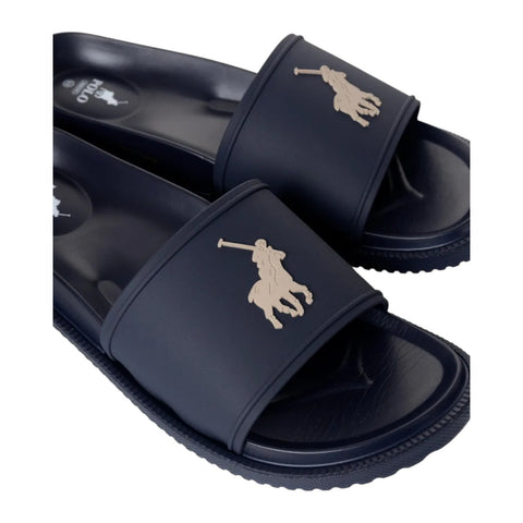 Polo Mens Pony Pool Sandals - Navy Blue