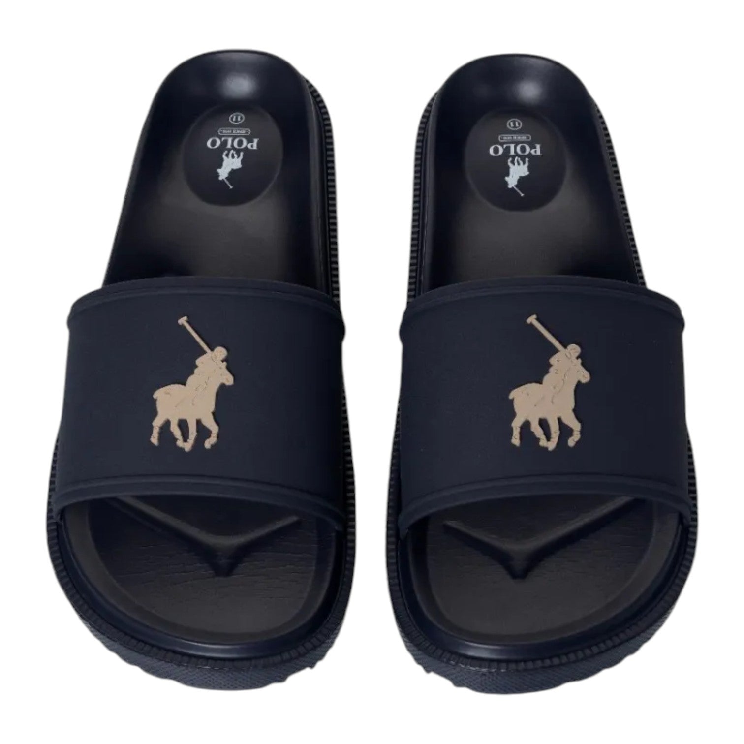 Polo Mens Pony Pool Sandals - Navy Blue