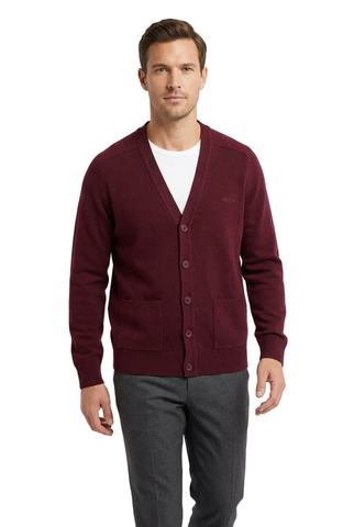 Pringle Cardigan James Wine Maroon