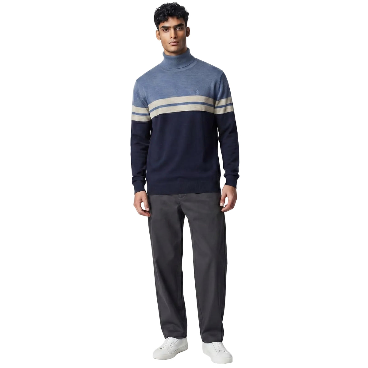 Polo Poloneck Stripe Blue