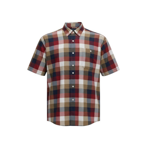 Jonathan D Button Up Shirt Cruise Red