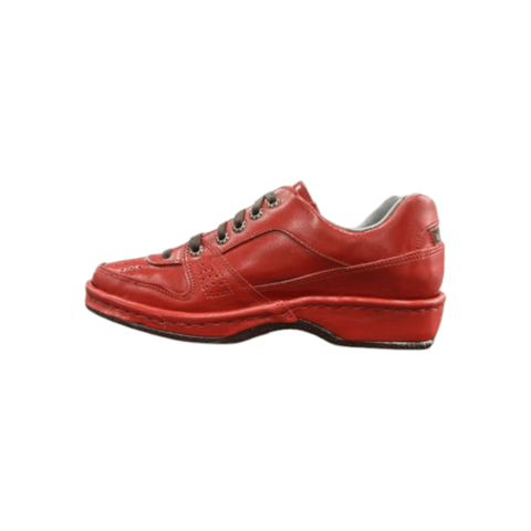 Omega Duna Leather Red Lace-Up Shoes/Sandals