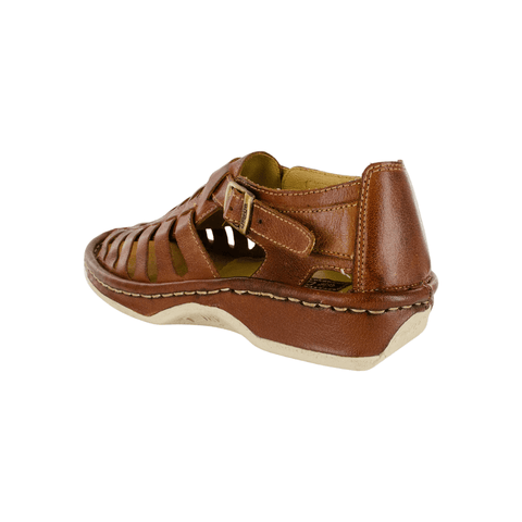 Omega Duna Buffalo Terracotta Sandals Kgosi Tan