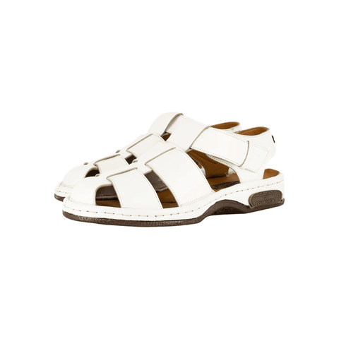 Men's Omega Sjava Soft Saddle White Sandals