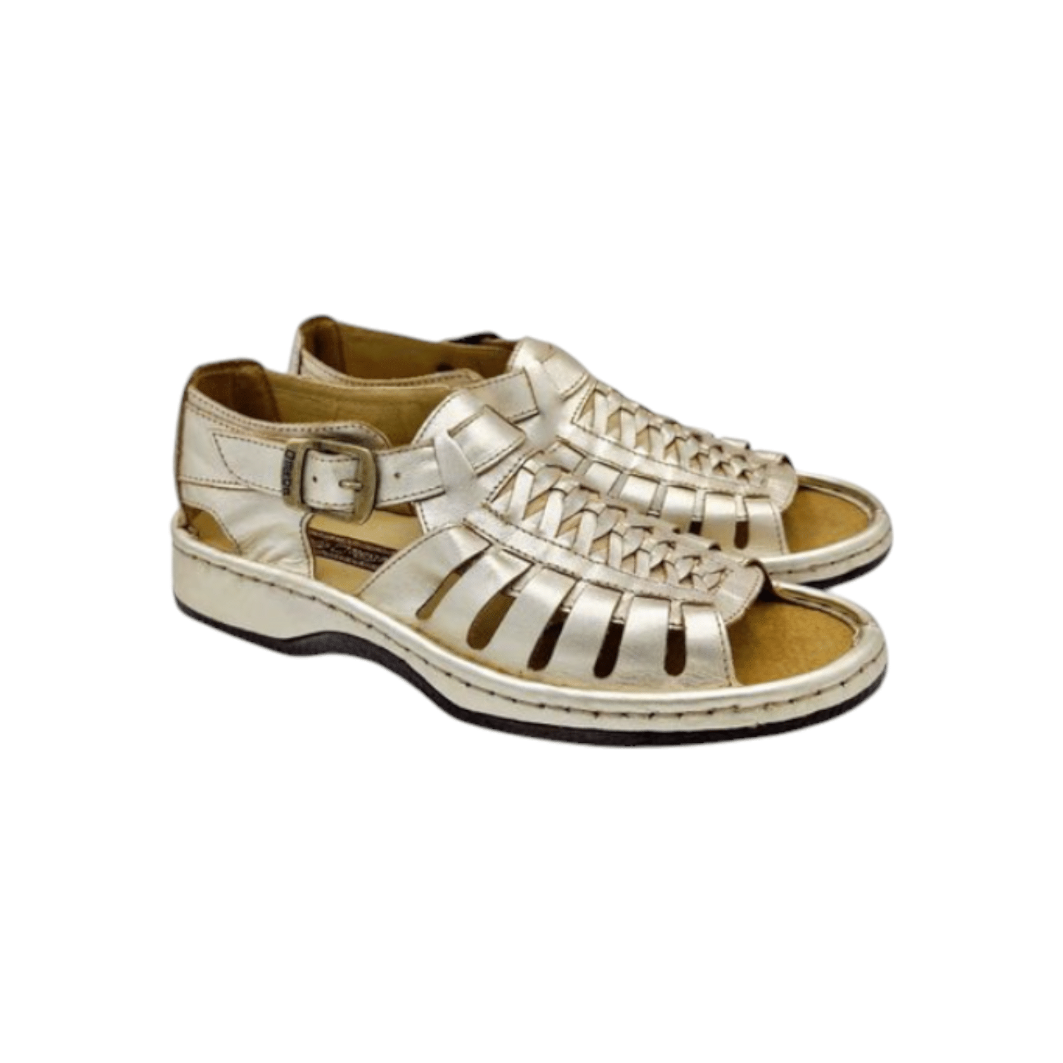 Omega Sandals Kgosi Cow Foil Gold