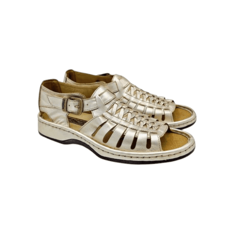 Omega Sandals Kgosi Cow Foil Gold