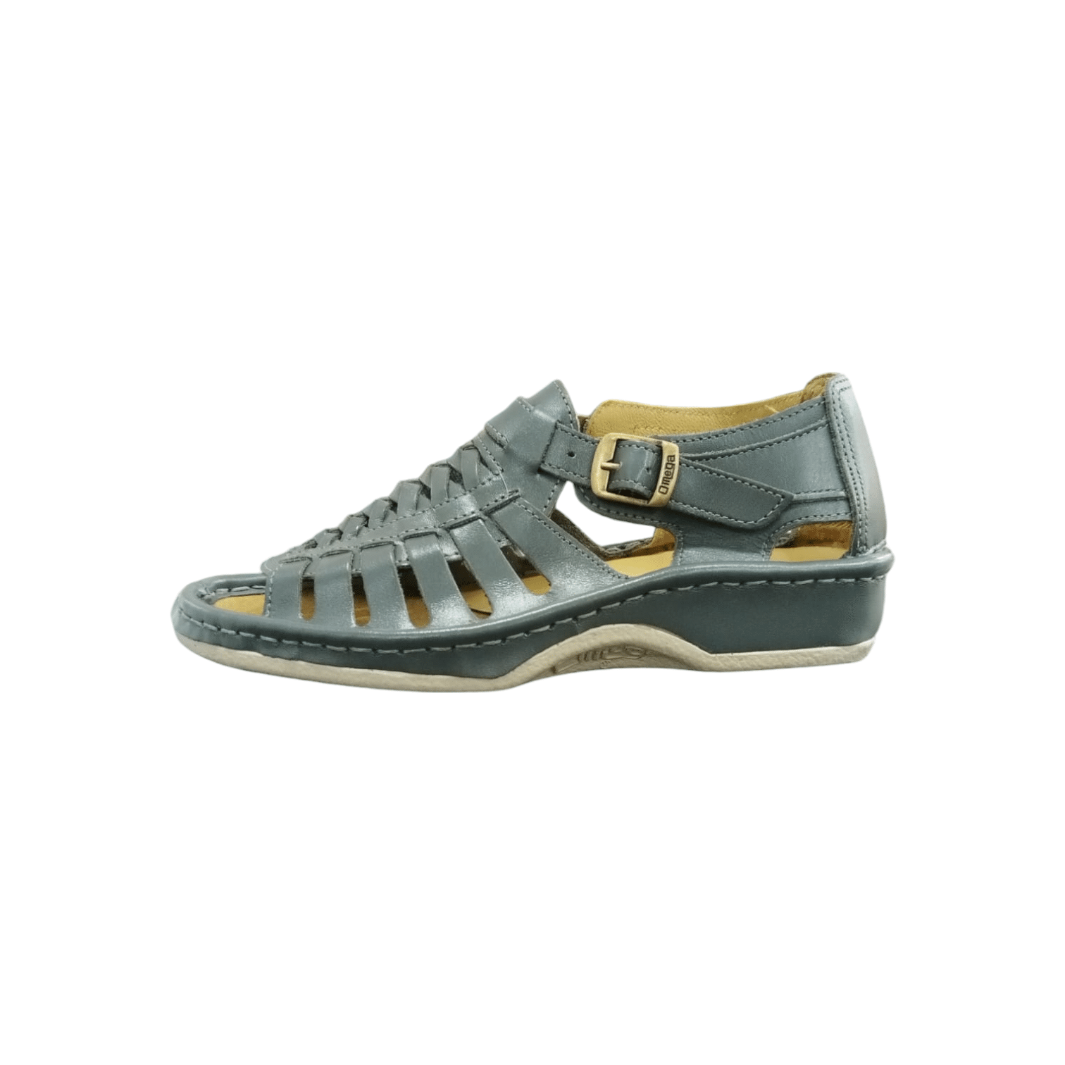 Omega Sandals Kgosi Soft Saddle Charcoal Grey