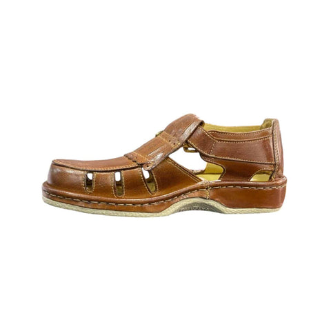 Omega Makhado Leather Buffalo Terracotta Sandals