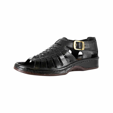 Omega Kgosi Black Buffalo Sandals