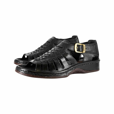 Omega Kgosi Black Buffalo Sandals
