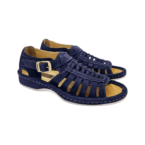Omega Kgosi Midrid Suede Navy Sandals