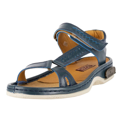 Omega Sjava Soft Saddle Navy Sandals Suede