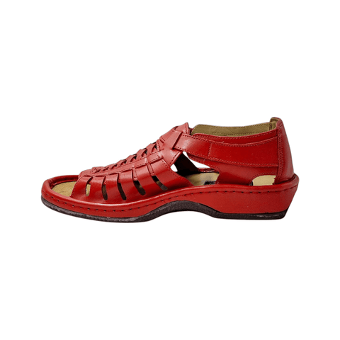Men's Omega Kgosi Red Leather Sandals
