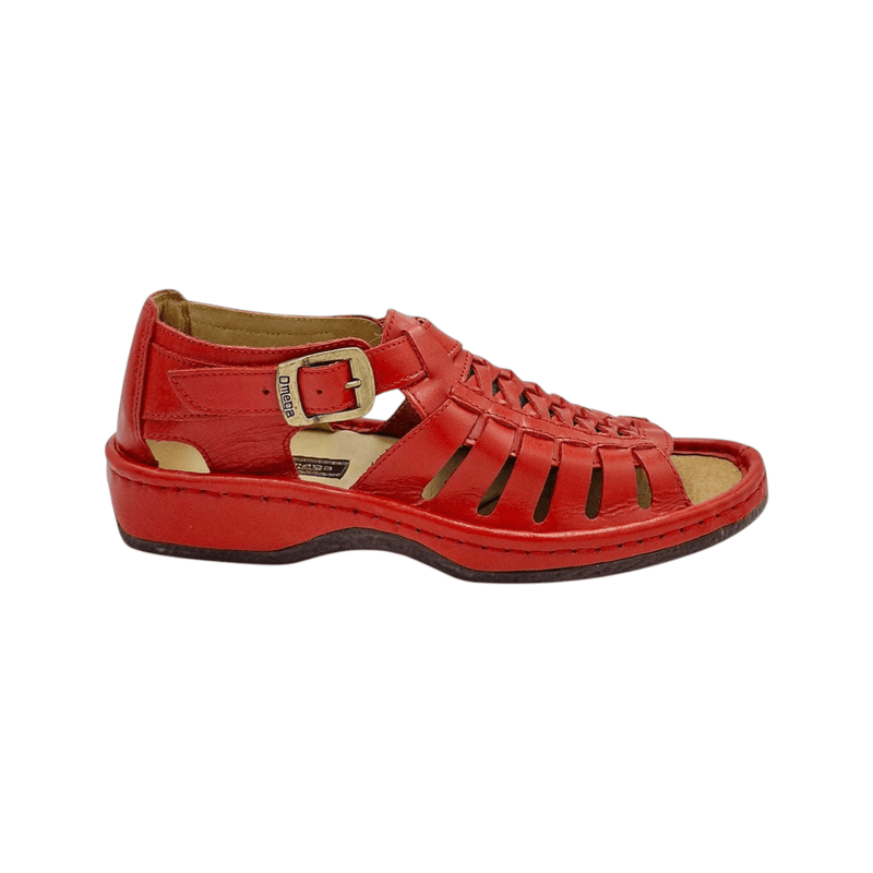 Men's Omega Kgosi Red Leather Sandals
