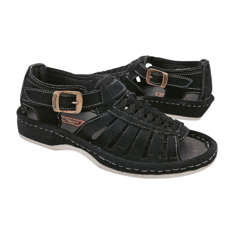Omega Kgosi Midrid Suede Sandal - Black