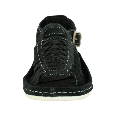 Men's Omega Kgosi Black Suede Sandals